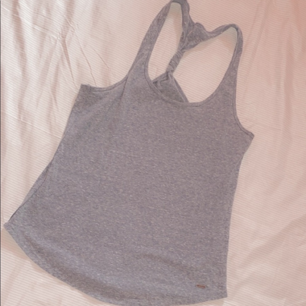 Hollister blue tank top with tie on back